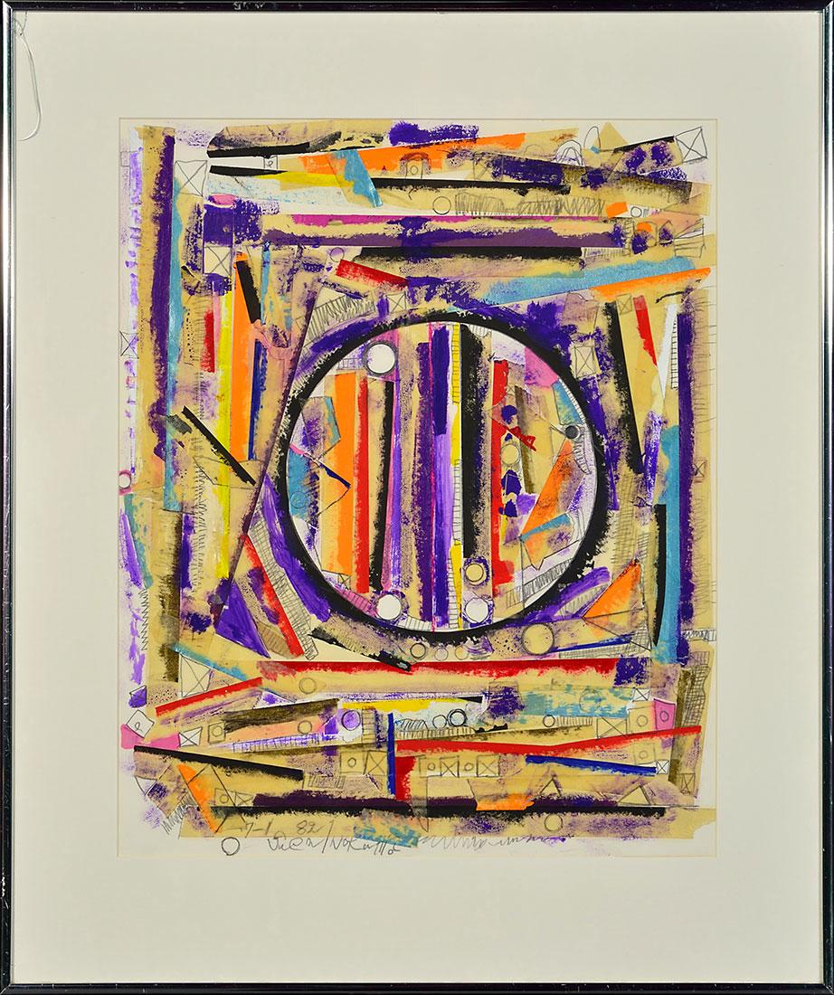 Genichiro Inokuma mixed media, collage, 1981, 17 5/8" x (1 of 3)