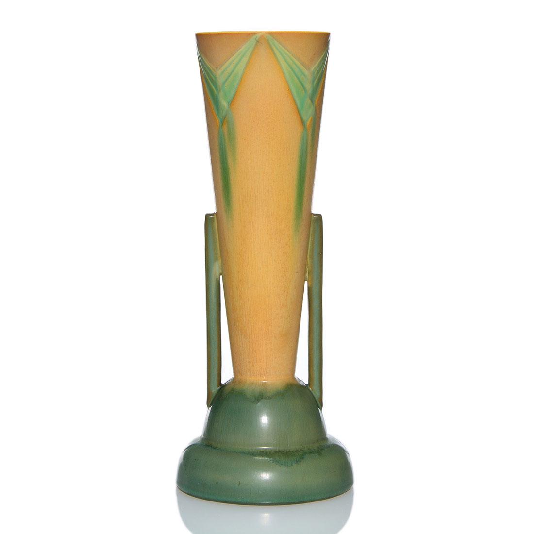 Roseville Futura Table Leg vase, 12 1/4", shape (1 of 2)