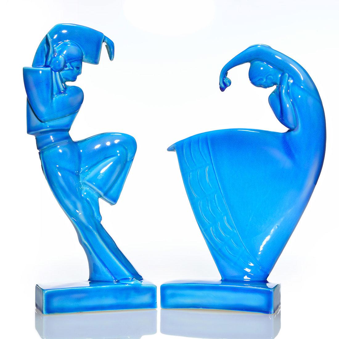 Pr AMACO flamenco dancer bookends, 156 & 157, 14 7/8" (1 of 3)