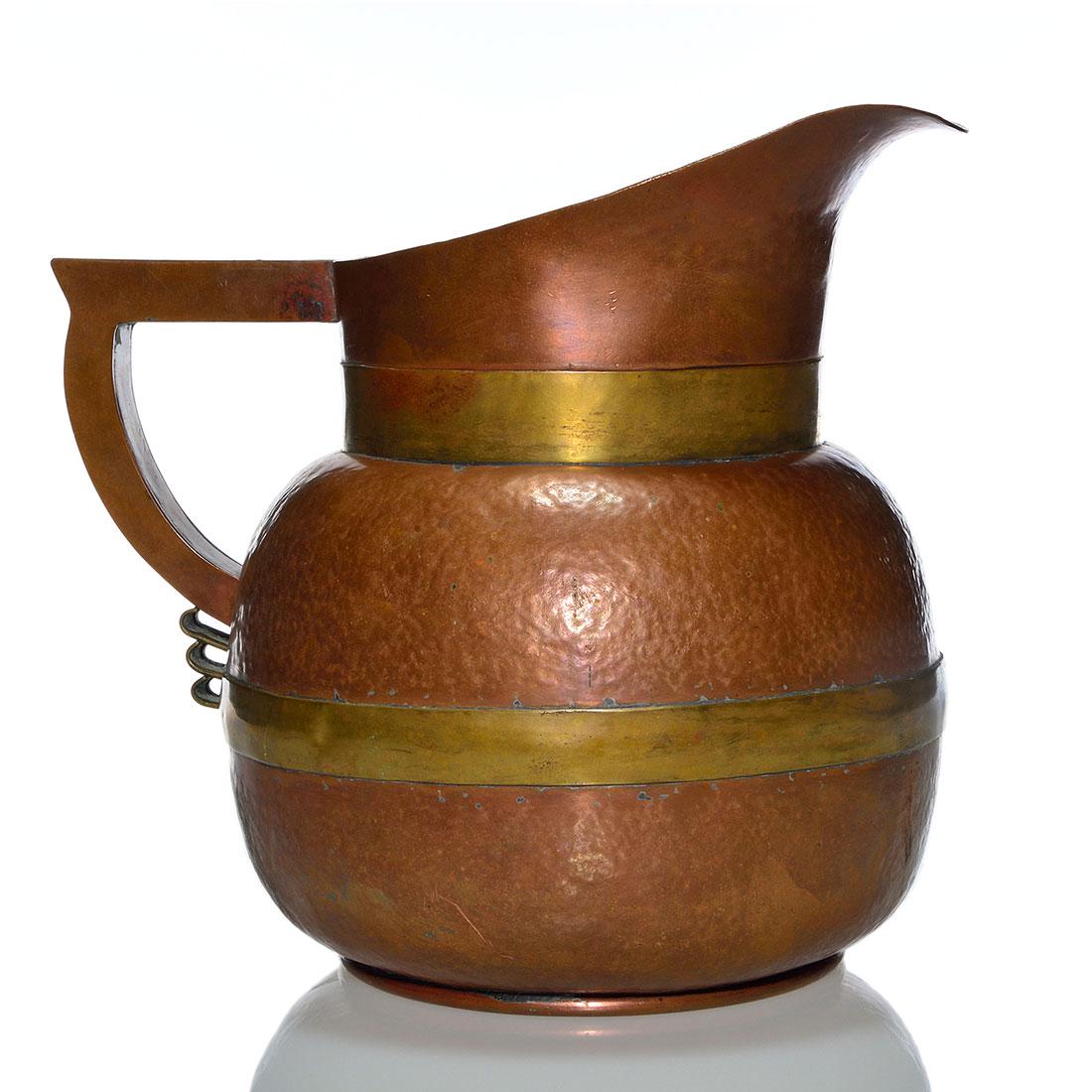 Hector Aguilar Arts & Crafts pitcher, 9 1/2" (1 of 2)