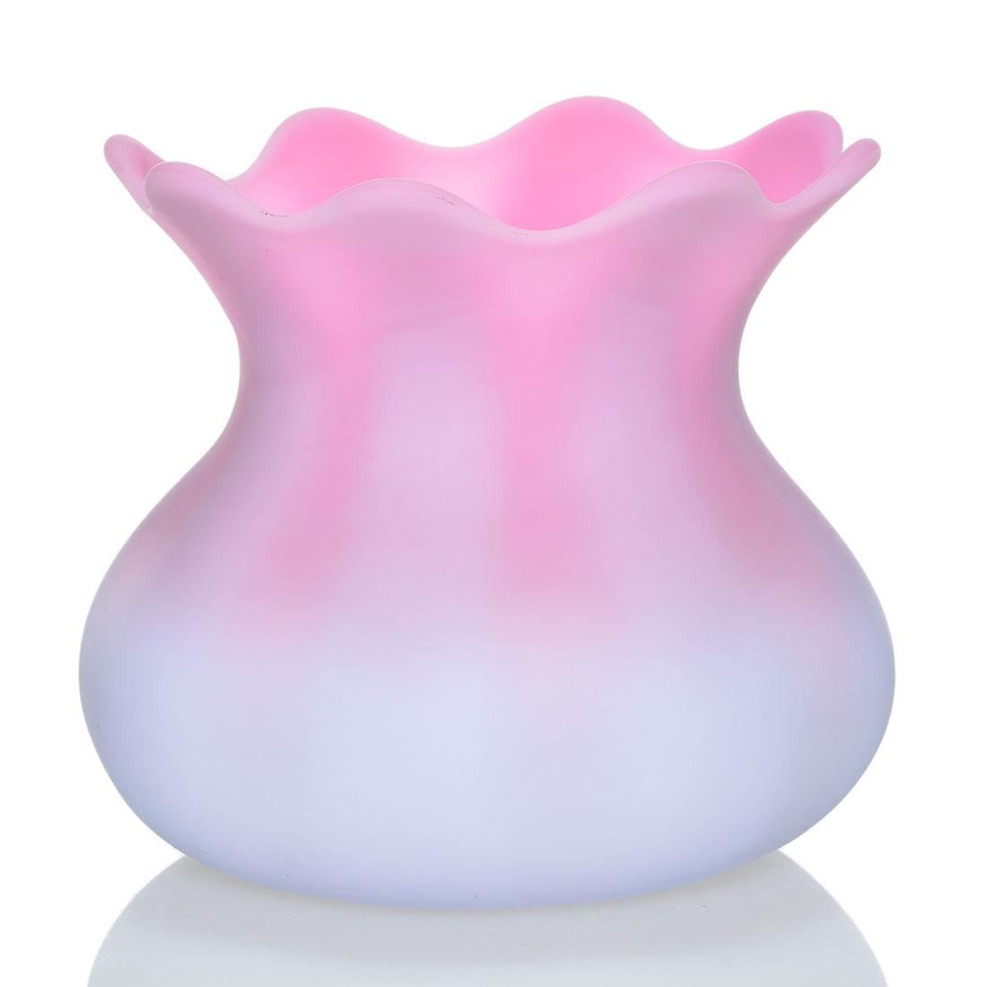 Mt Washington Peachblow cache' vase, 4 1/4" (1 of 2)