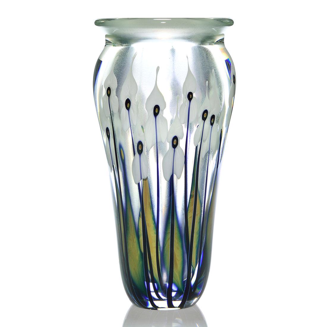 John Lotton Paperweight Verre de Soie vase, 15 3/4" (1 of 2)