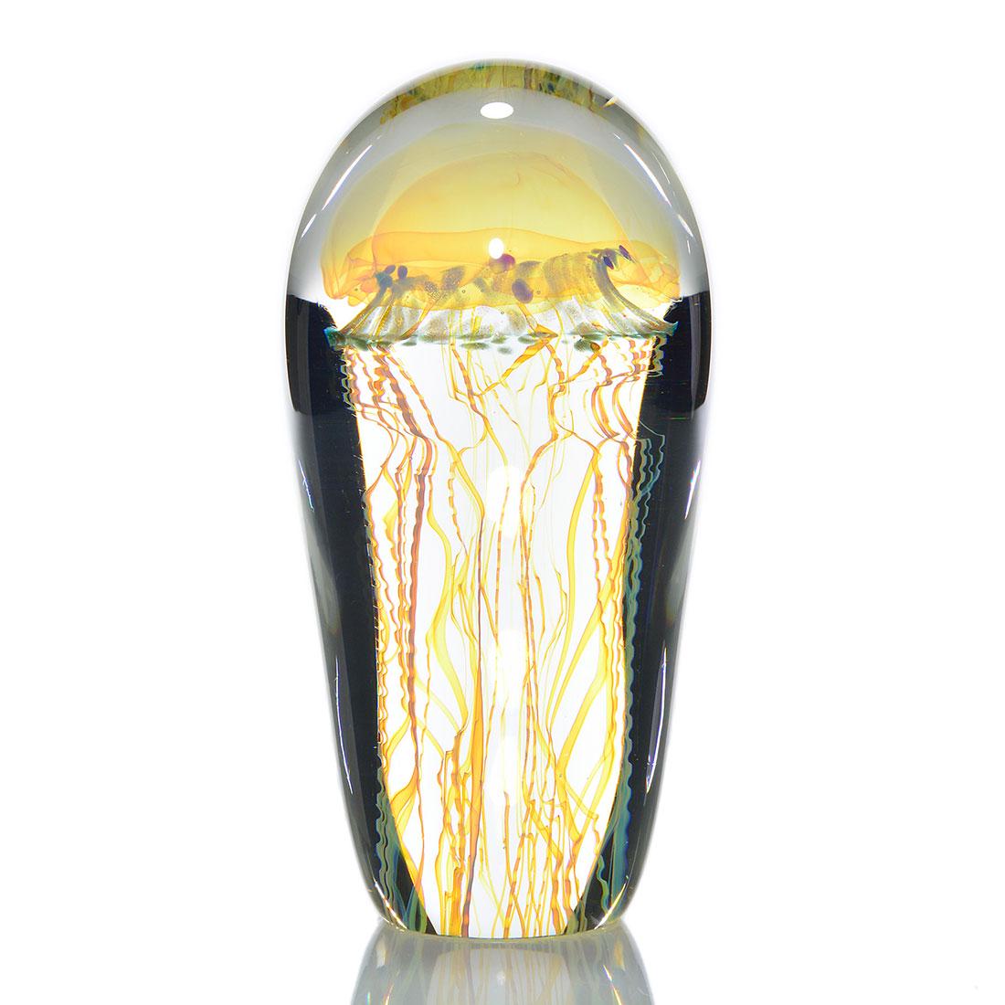 Satava Moon Jellyfish paperweight, 6 1/8", signed, 2011 (1 of 1)