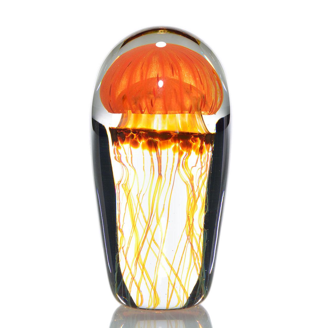 Satava Pacific Coast Jellyfish paperweight, 4 7/8", (1 of 1)