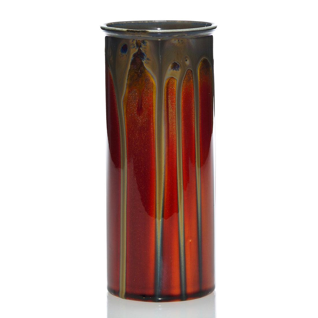 Rookwood Coromandel drip glaze vase, 1932, 6325, 7 1/4" (1 of 2)