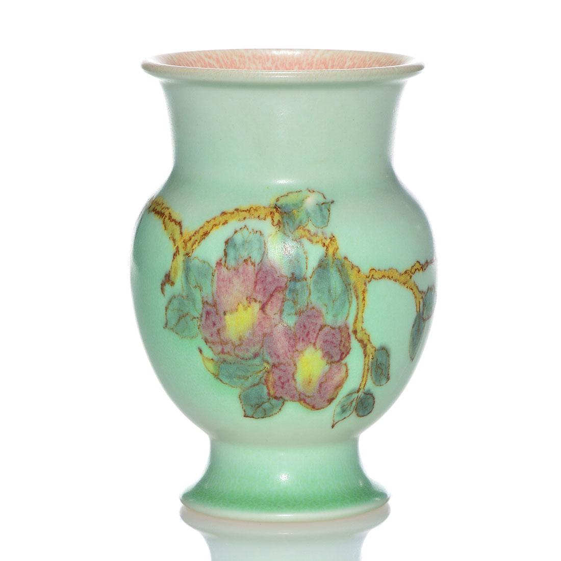 Rookwood Mat vase, floral, McDonald, 1924, 2723, 6" (1 of 2)