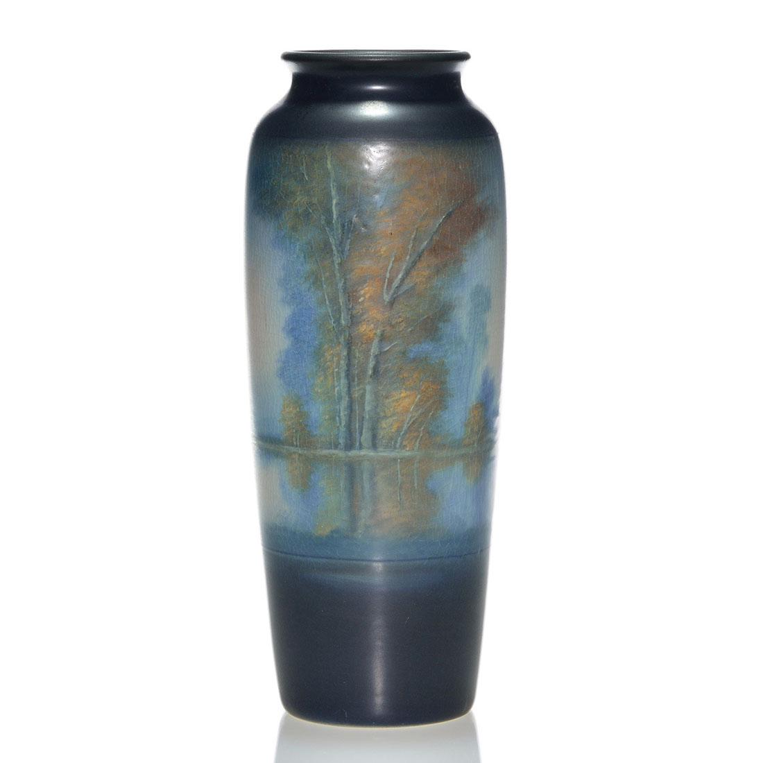 Rookwood Vellum scenic vase, Diers, 1920, 904 C, 12 (1 of 3)