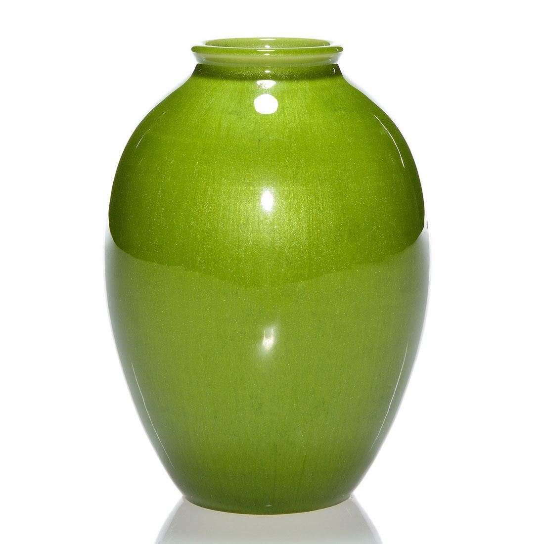 Rookwood Aventurine vase 1940, 6184 G, 5", 61st Anniv. (1 of 1)