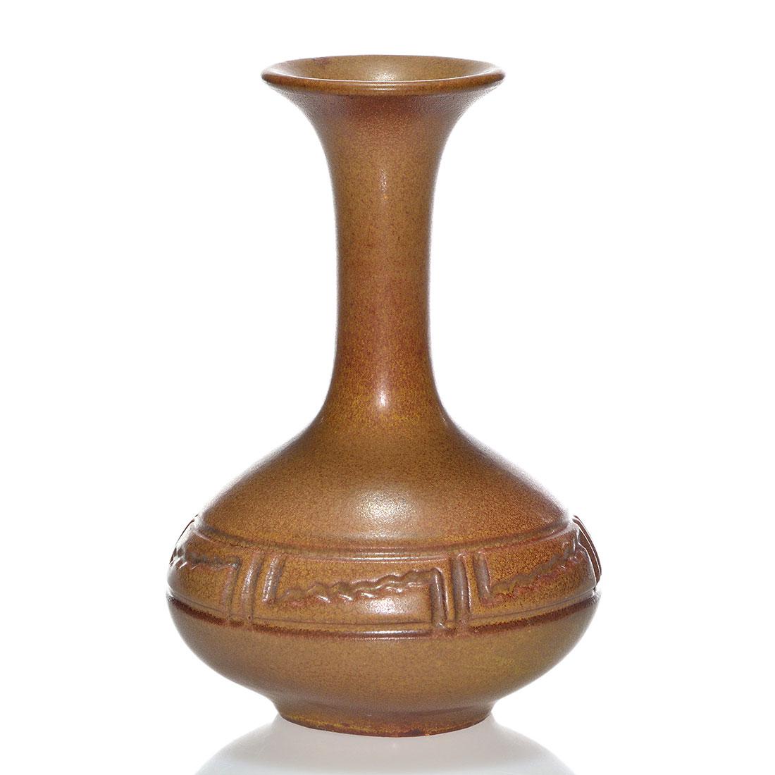Rookwood Mat glaze Hand Modeled vase,1910,537 F, 6 3/4 (1 of 1)