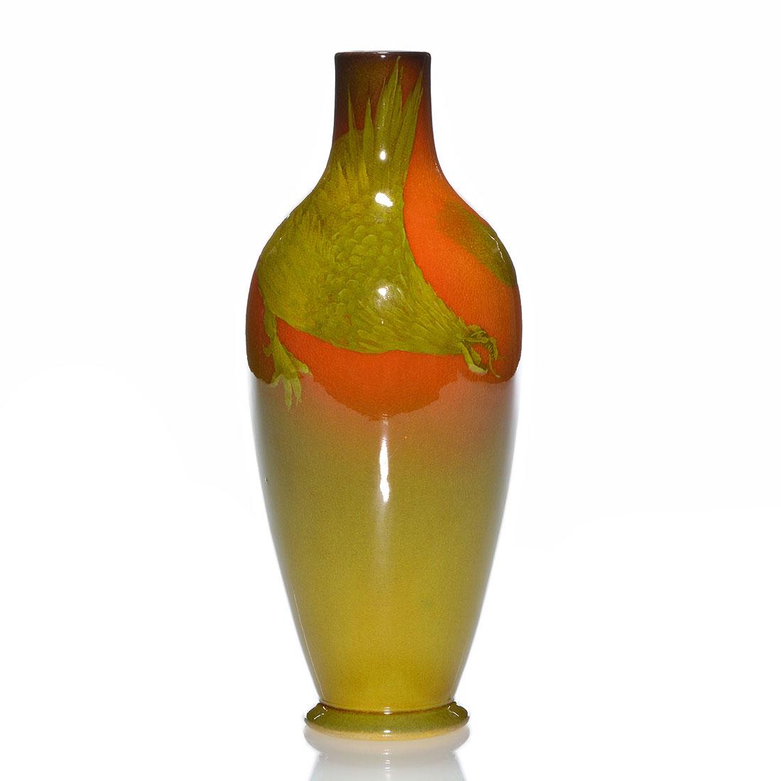 Rookwood Standard vase, Dragon, Rothenbusch, 9 1/8" (1 of 2)