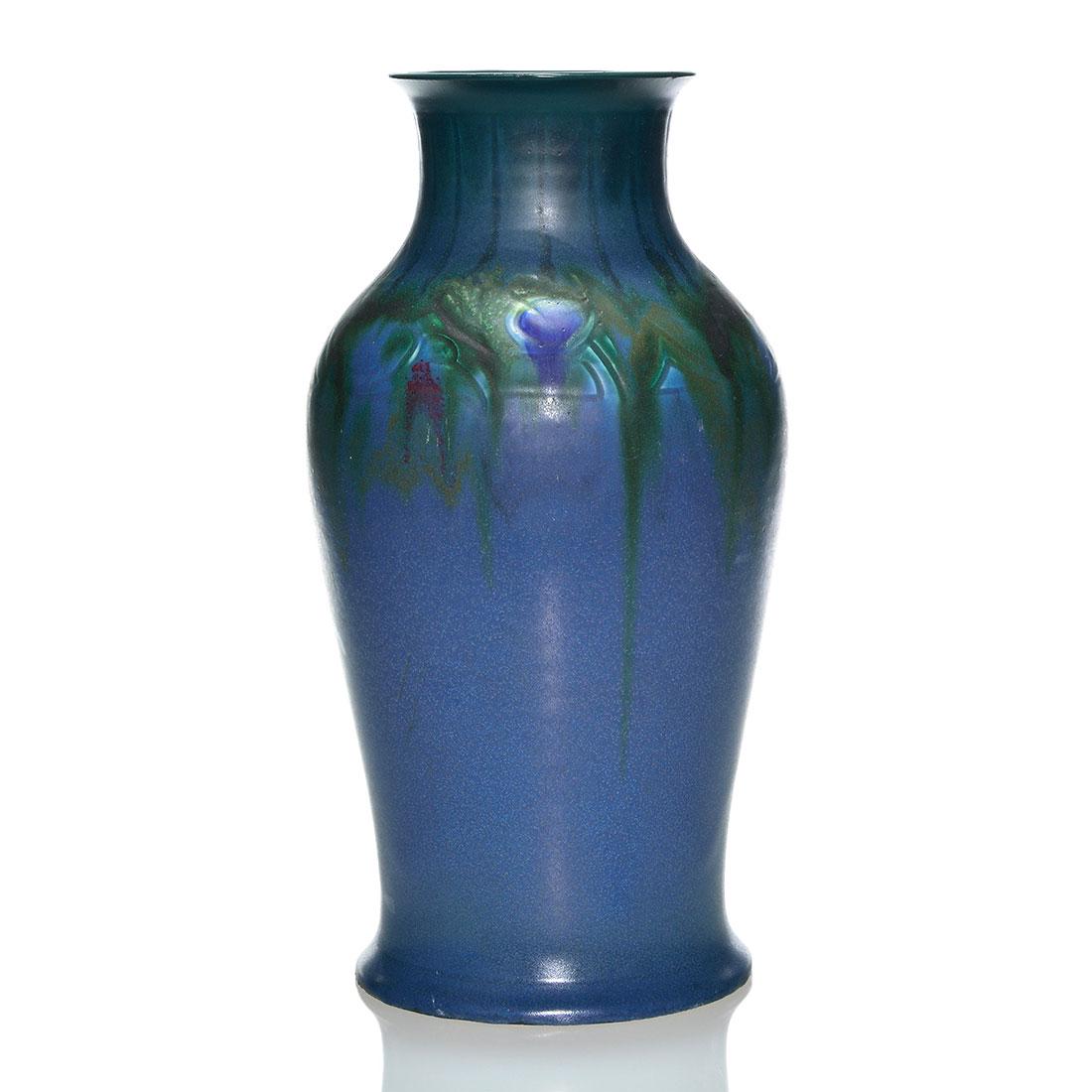 Rookwood carved mat vase, Lincoln, 1920, 2301B, 13" (1 of 2)