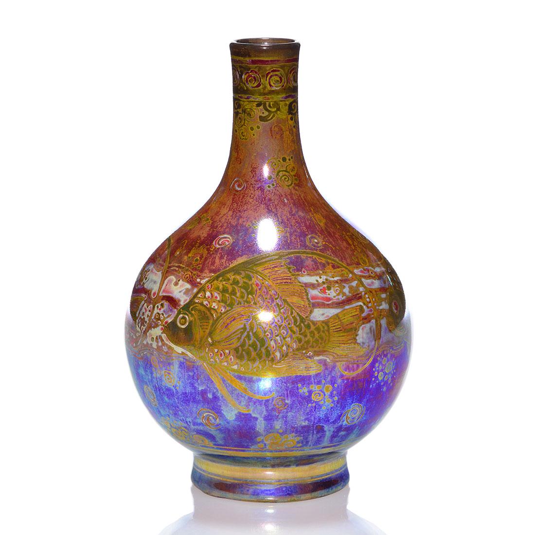 Pilkington’s Royal Lancastrian lustre vase,Joyce,7 5/8" (1 of 3)