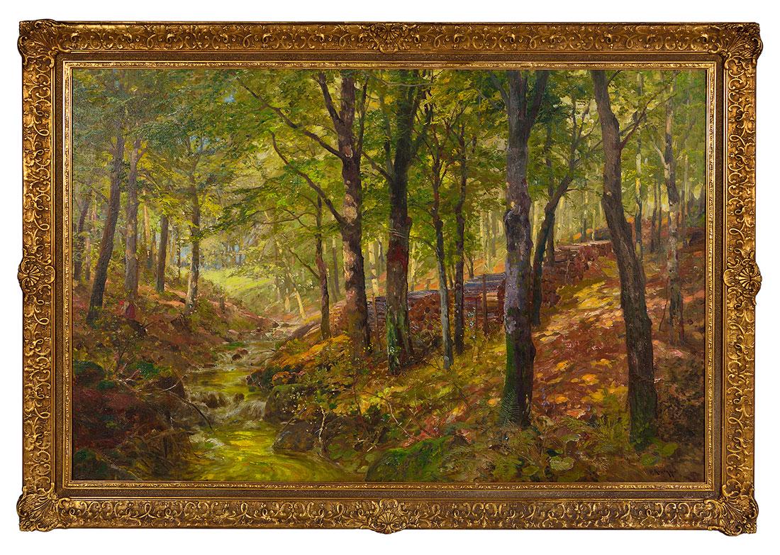 Alois Arnegger painting, Autumn Forest, 32” x 48” (1 of 3)