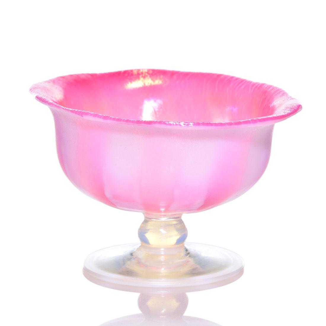 Tiffany Pink Pastel oval mini compote, 2 1/2” X 4 3/4" (1 of 2)