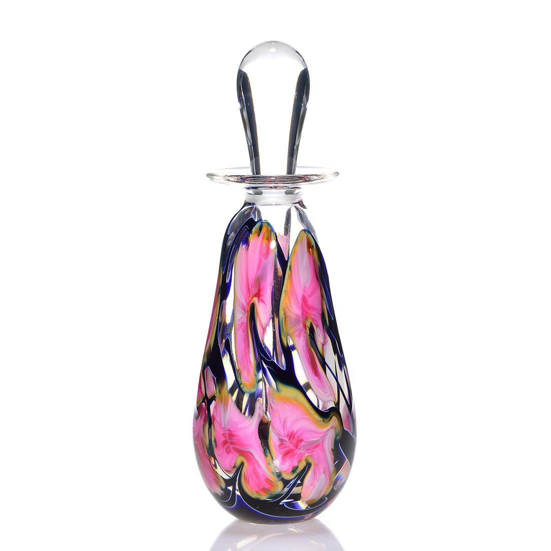 John Lotton decanter, stopper, leaf vine, 10 1/2” (1 of 2)