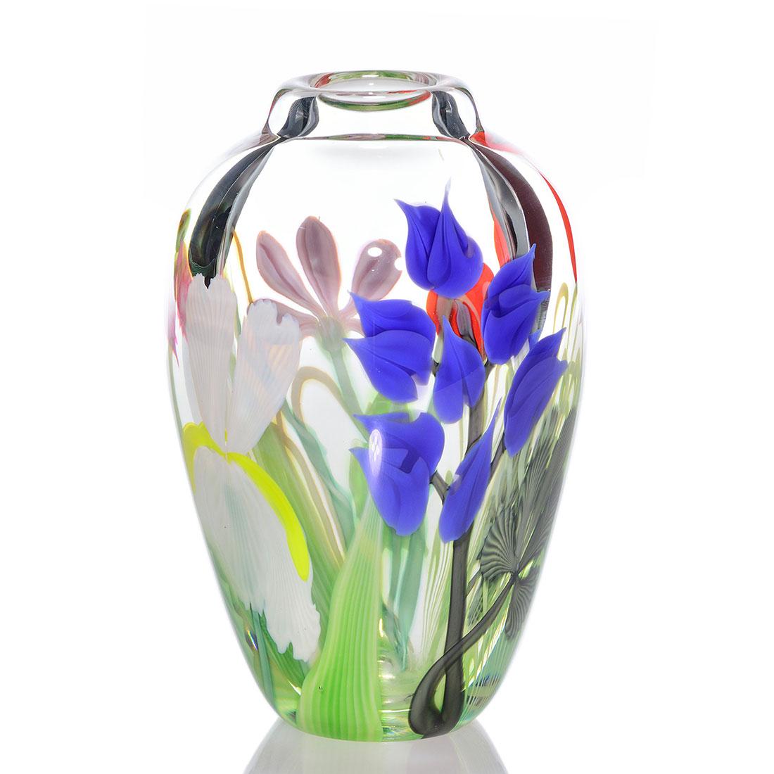 Orient & Flume vase, floral, 6 1/2”, Alexander (1 of 2)