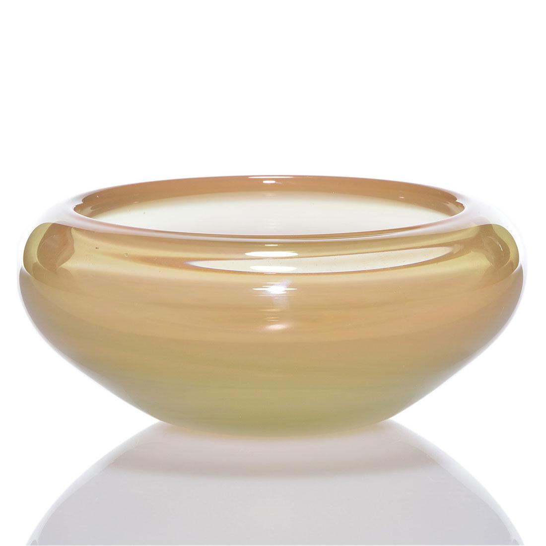 Dominick Labino, verre de jade, sable to sage, 2 3/8”, (1 of 1)