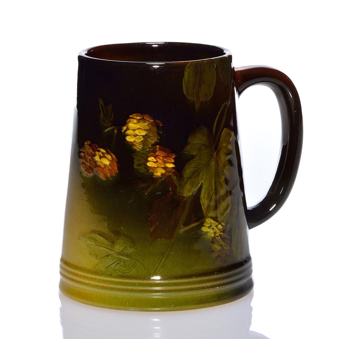 Rookwood Standard glaze mug, Steinle,1897,587C,4 3/4" (1 of 2)