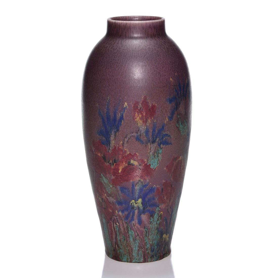 Rookwood mat glaze vase, Abel, 1923, 901 C, 9 5/8" (1 of 2)