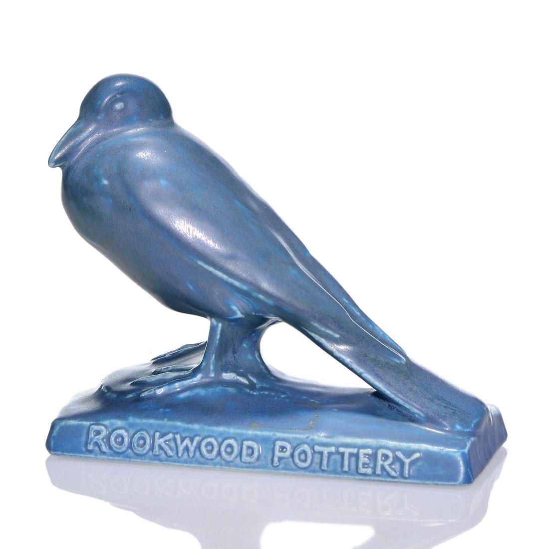 Rookwood "Fine Tiles" pw, blue mat, 1926, 2921, 4" (1 of 2)