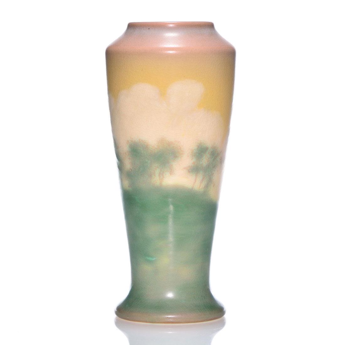 Rookwood scenic vellum, cloudscape, Hurley, 11", 1908 (1 of 2)