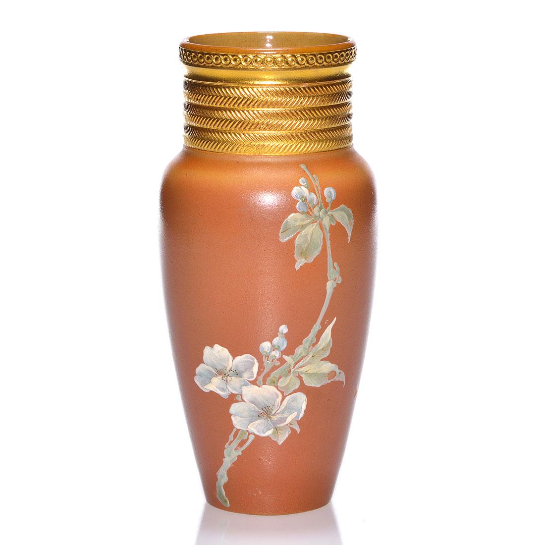 Rookwood Dull Finish vase, Valentien, 1887, 324 C,7 (1 of 2)