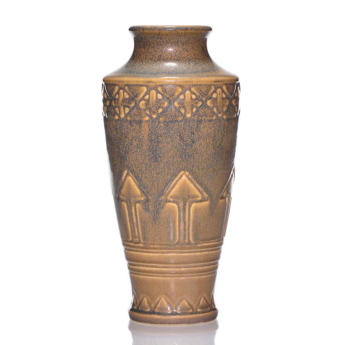 Rookwood mat glaze production vase, 1925, 2876, 9 1/2" (1 of 2)