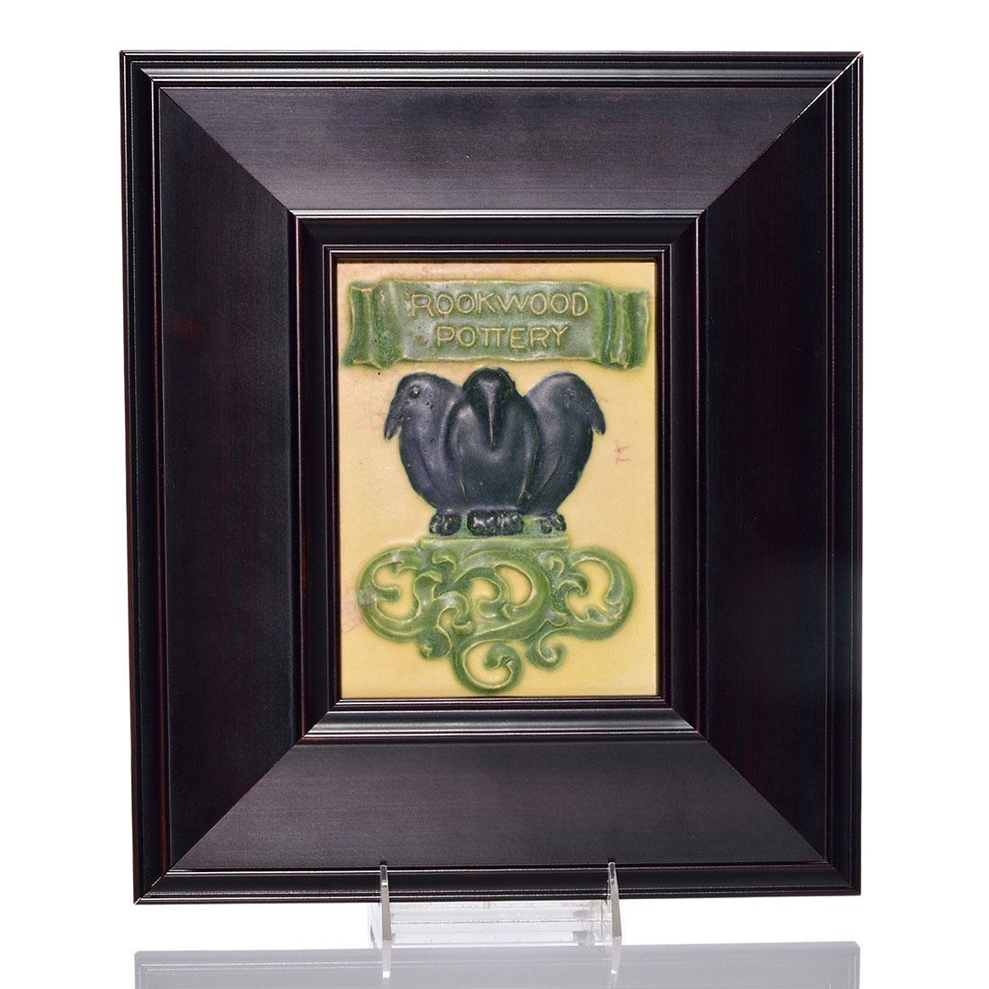 Rookwood Advertising tile, 1915, 7 3/8" x 5 1/2" (1 of 2)