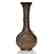 Chinese bronze vase, dragons, 26 7/8", kanji signature - 2