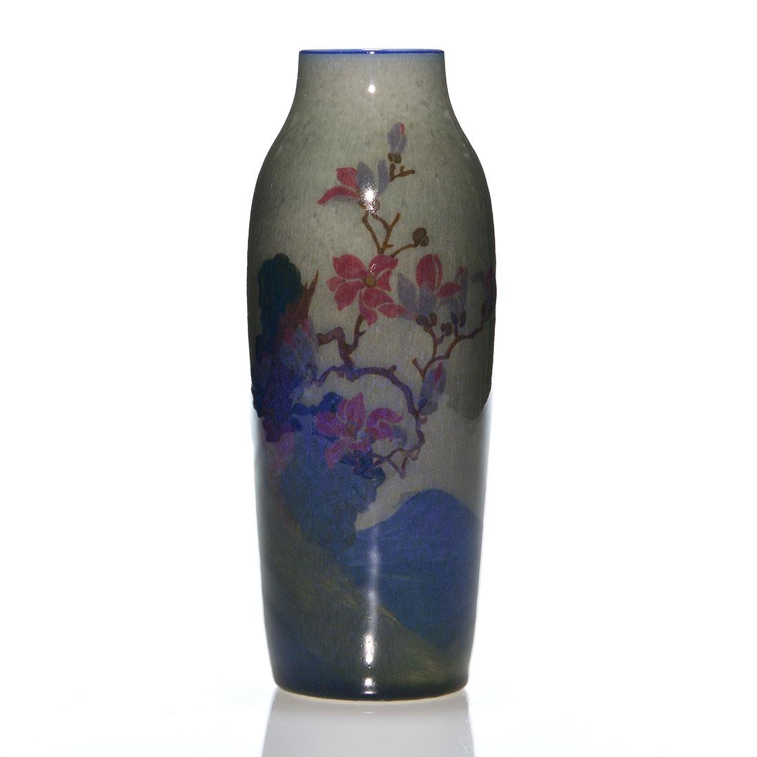 Rookwood Porcelain  scenic, Conant, bird, 1920, 9 3/8" (1 of 2)