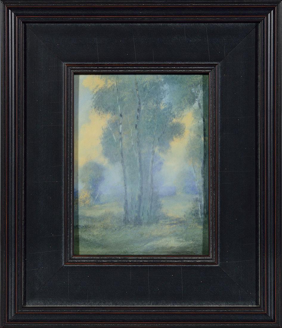 Rookwood Vellum plaque, Diers, 1923, 7 7/8 x 5 7/8" (1 of 2)