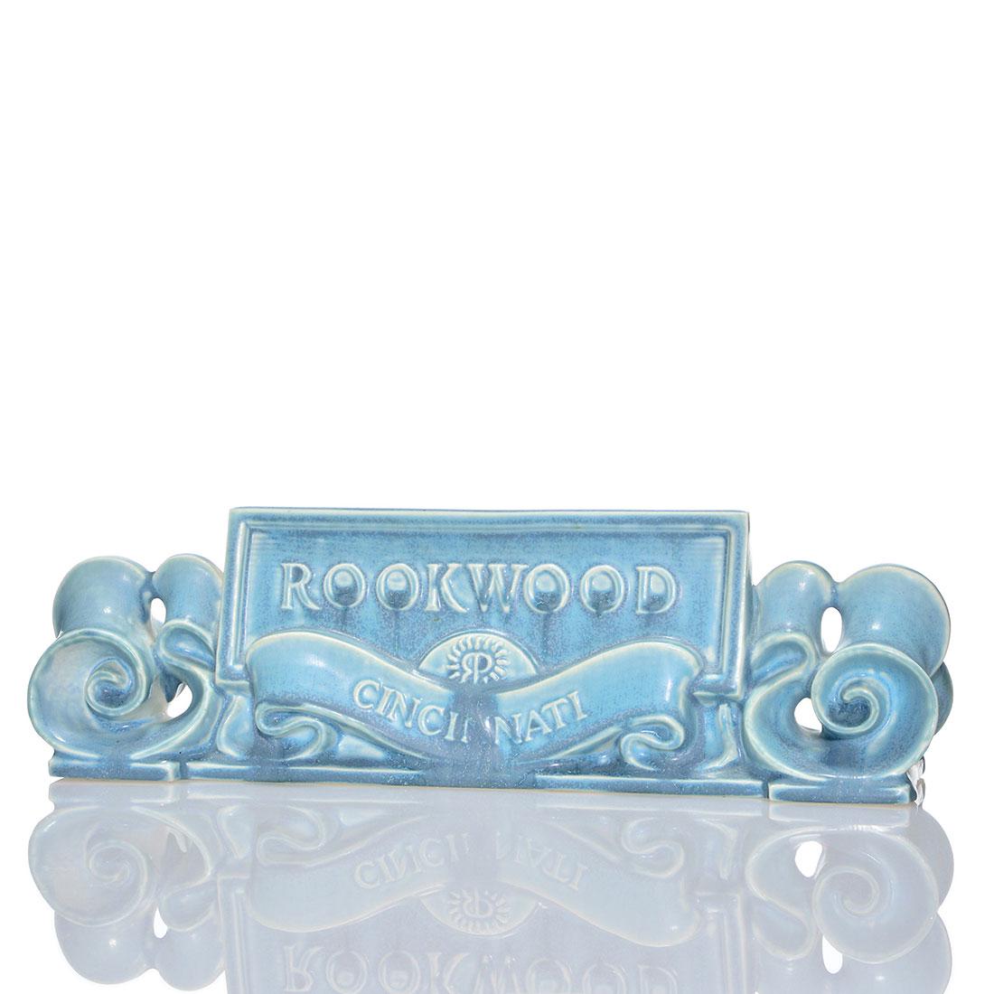 Rookwood dealer advertising sign, 1945, 3 7/8 x 12 7/8" (1 of 2)