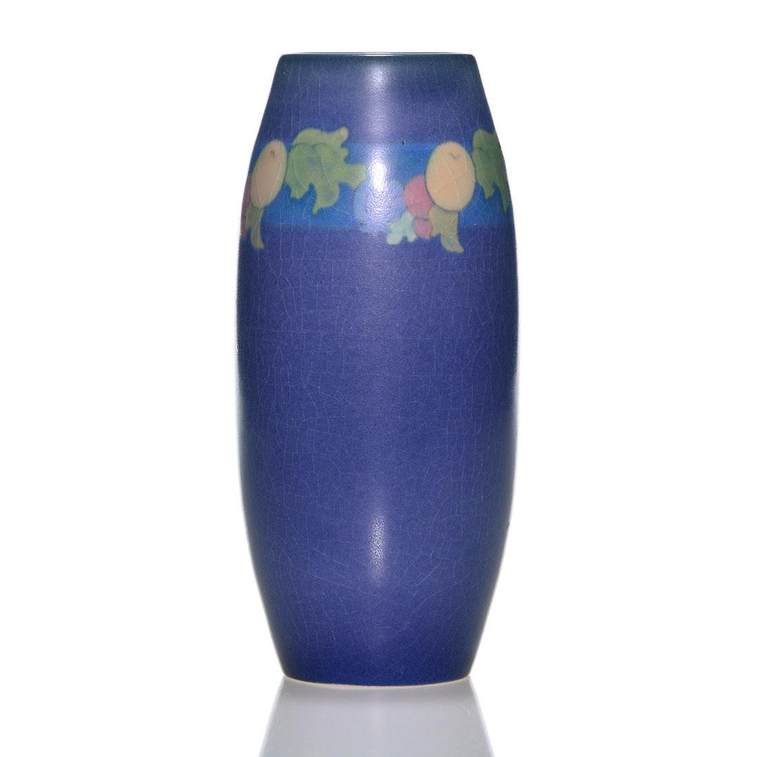 Rookwood Vellum vase, floral, Rothenbusch, 1921, 6 7/8" (1 of 2)