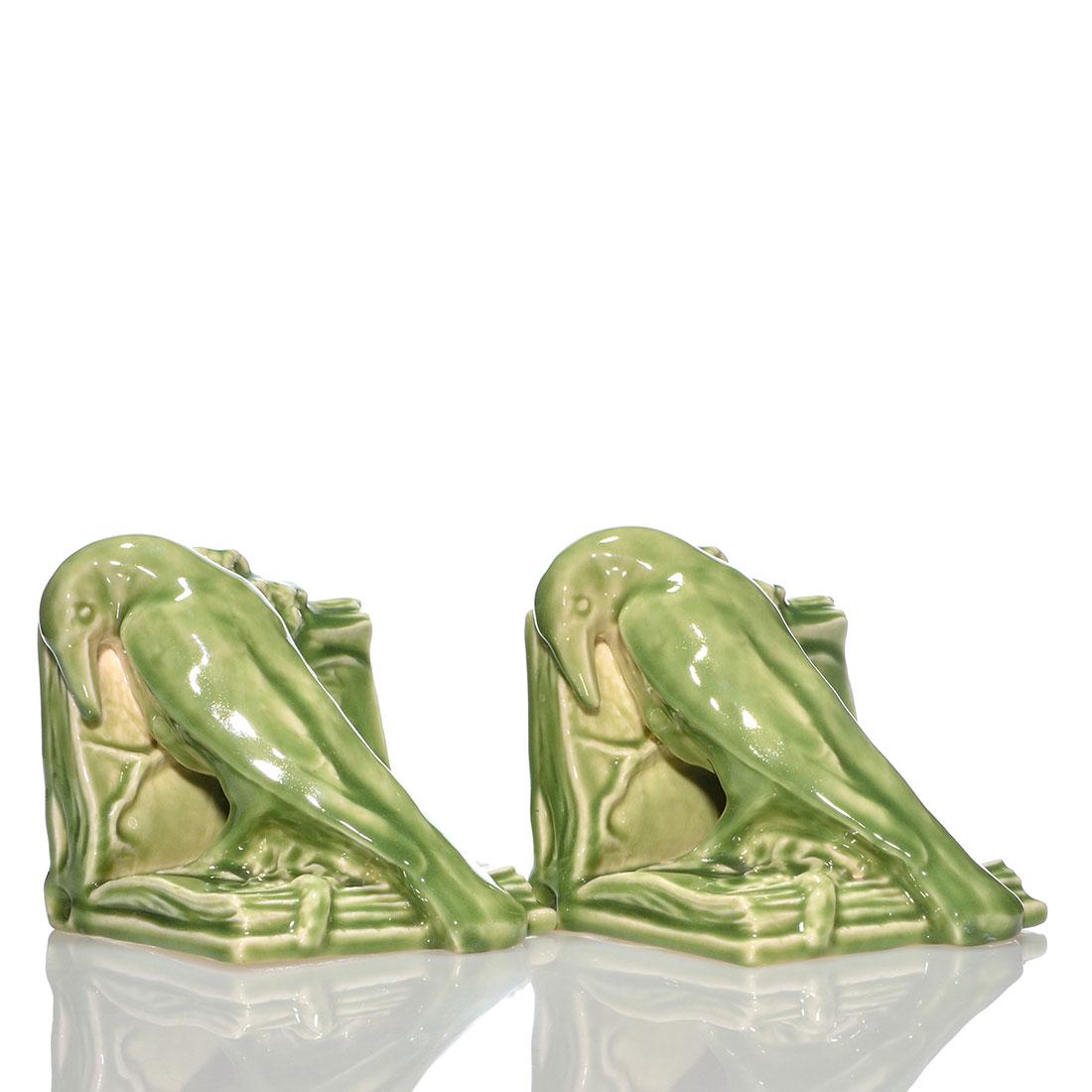Pr Rookwood large Rook bookends, 1944, 2274, 6 1/4" (1 of 2)