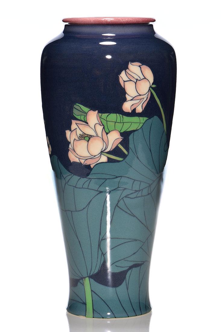 Rookwood Porcelain vase,Coyne,1924,2551,floral,13 3/4" (1 of 5)