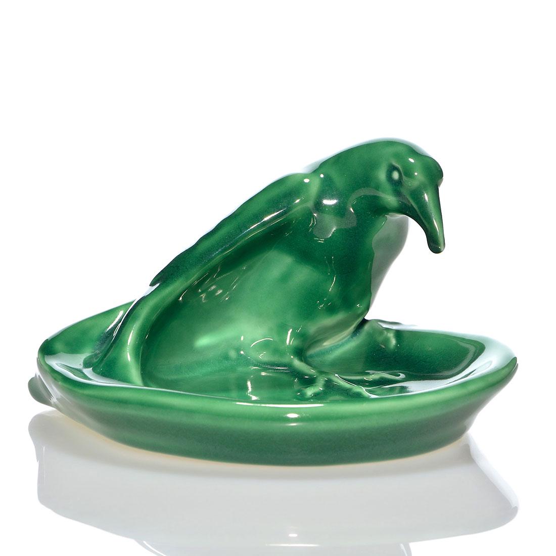 Rookwood Rook tray, 1949, 1139, 4 1/8" x 7 3/4" (1 of 2)