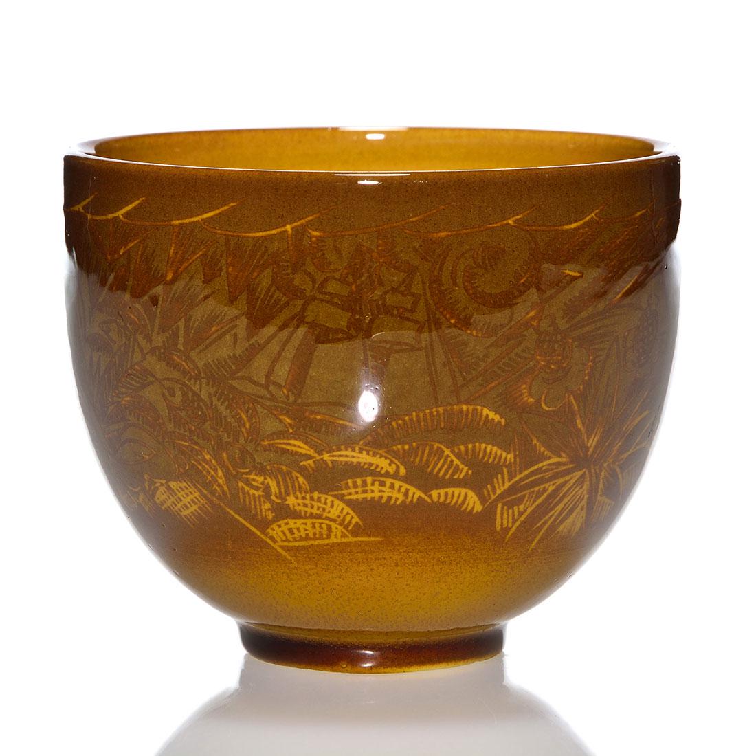 Rookwood Yellow Tint vase, 4" x 5" (1 of 2)