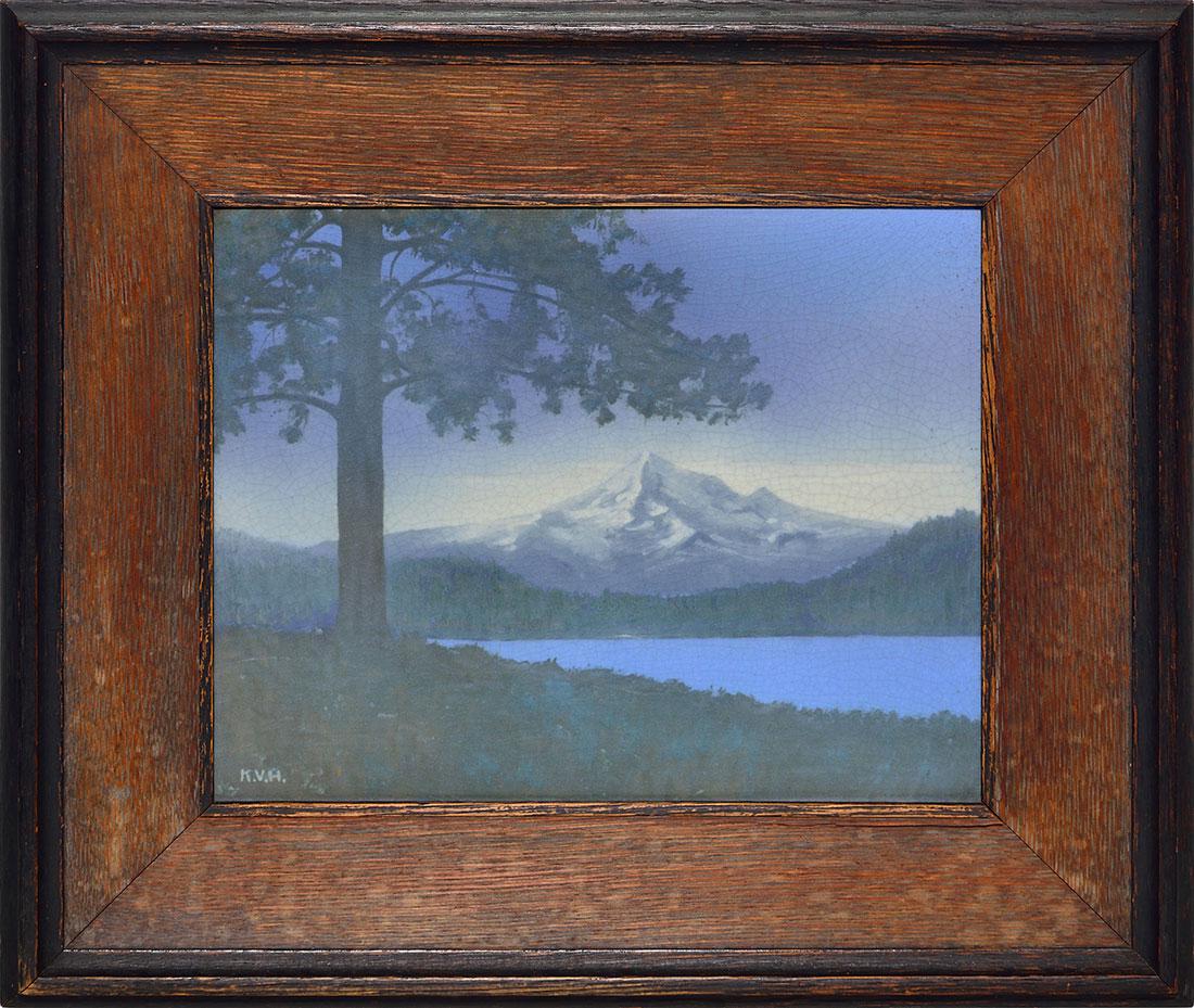 Rookwood Vellum plaque, KVH, 1914, 8 1/2" x 10 3/4" (1 of 3)