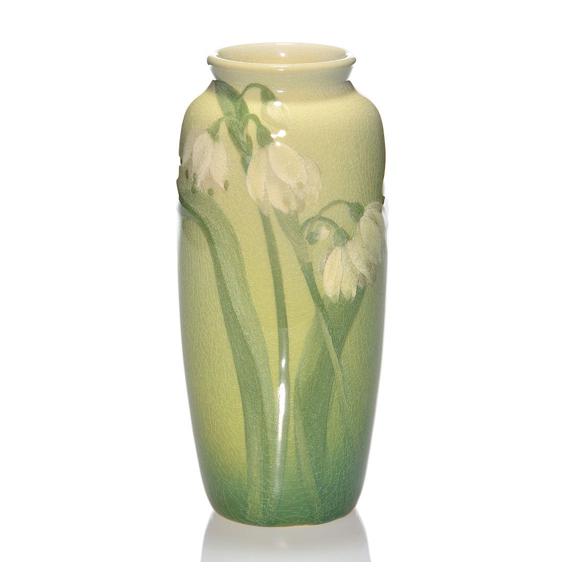 Rookwood Iris vase, floral, Baker, 1903, 904 D, 8” (1 of 2)