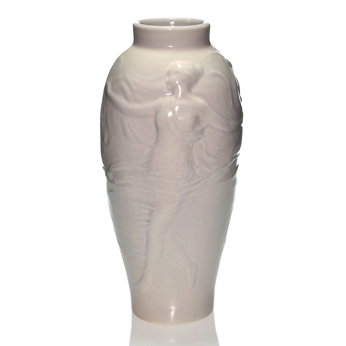 Large Rookwood vase, women, 1918, 2449, 16 7/8” (1 of 2)