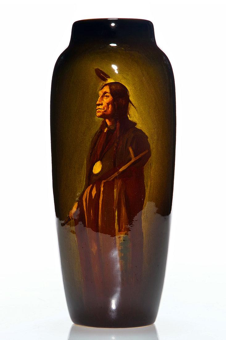 Rookwood Standard Indian portrait, Young, 1901, 10 1/2" (1 of 5)