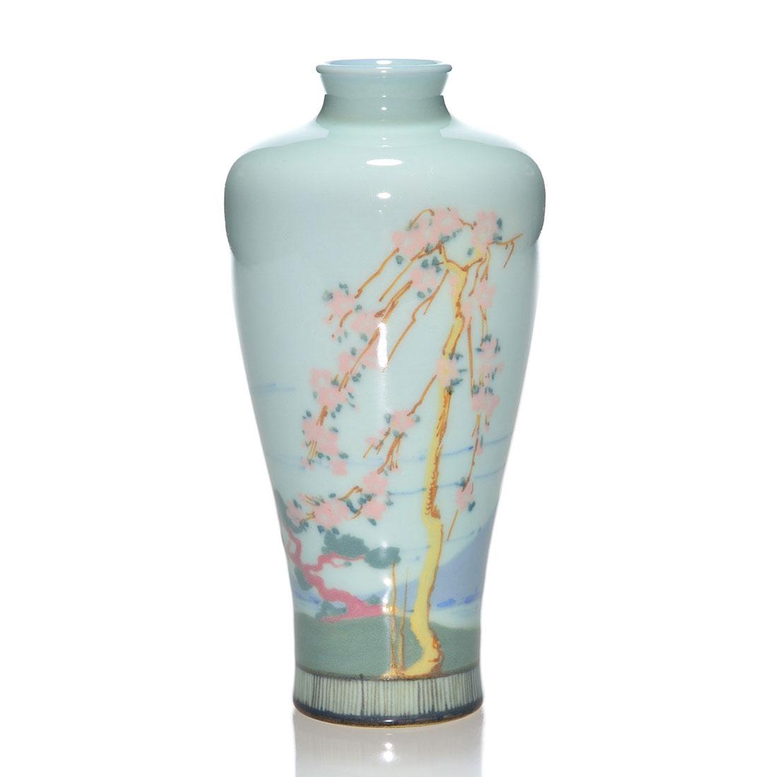 Rookwood Porcelain scenic, Conant, 1919, 2306, 7 1/8" (1 of 2)