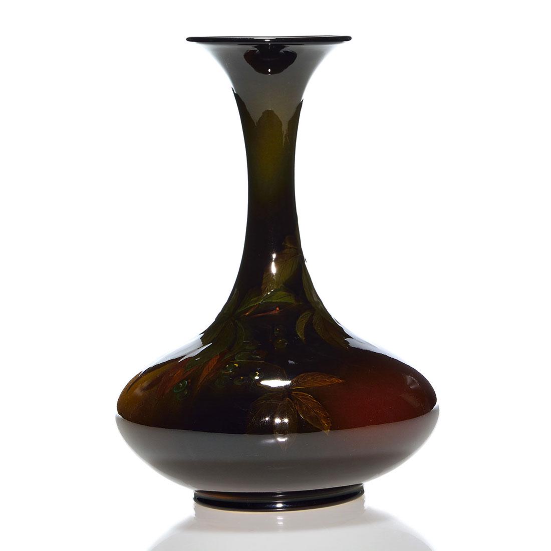 Rookwood Standard vase, AMV, Virginia Creeper, 11" (1 of 2)