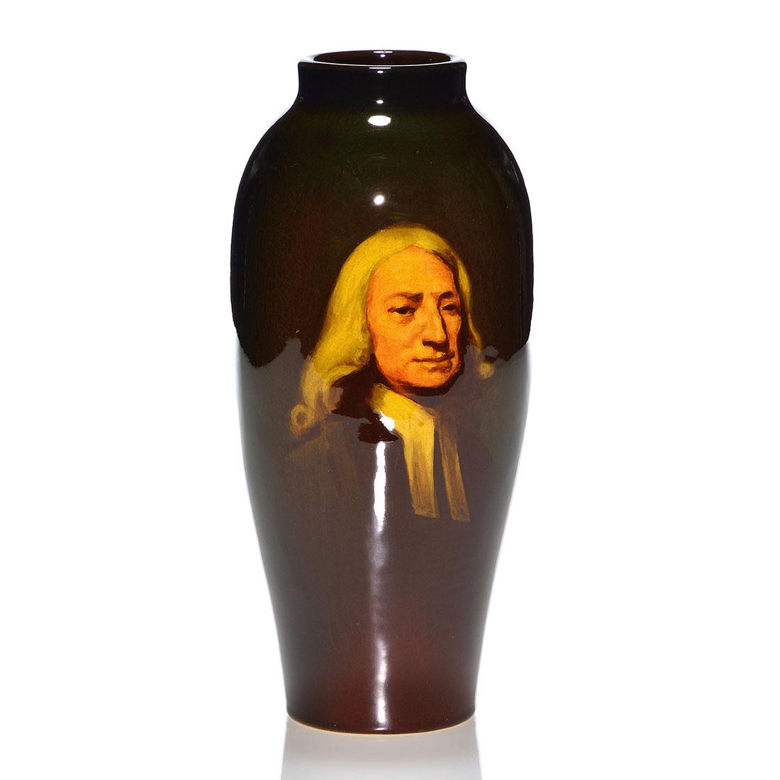 Rookwood Standard vase, John Wesley portrait, 10" (1 of 2)