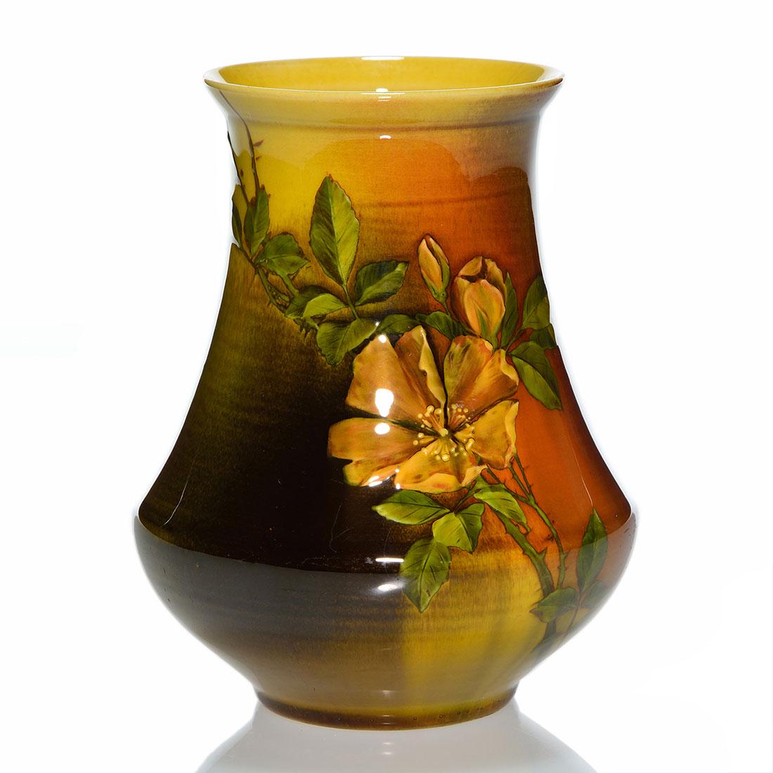 Rookwood Standard vase, Valentien, 1890, 5 3/8” (1 of 2)