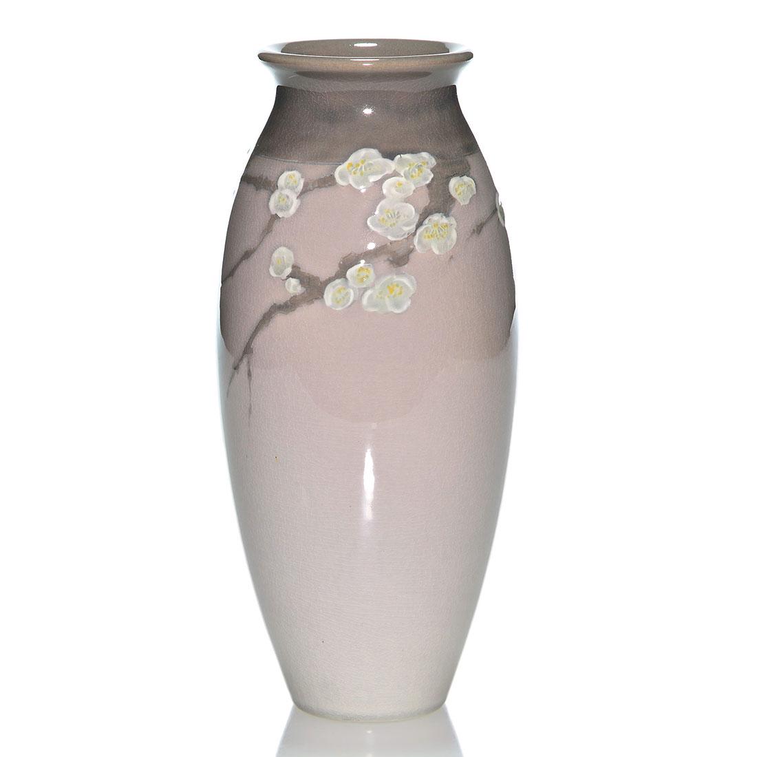 Rookwood Iris vase, floral, Epply, 1911, 233, 8 (1 of 2)