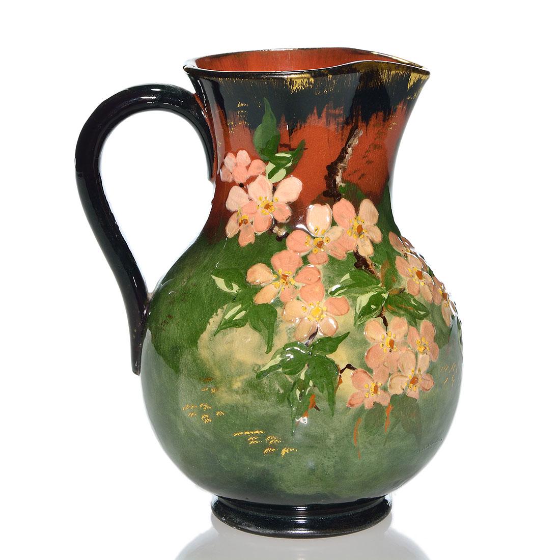 Rookwood Limoges pitcher, Humphreys, 1882, 6 3/4” (1 of 2)