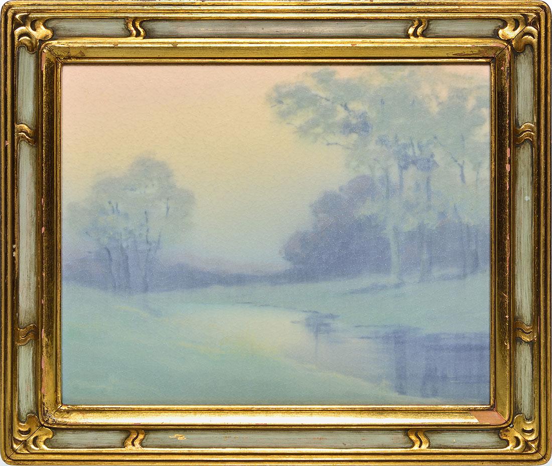 Rookwood Vellum plaque, Epply, 1919, 8 1/2 x 10 (1 of 2)