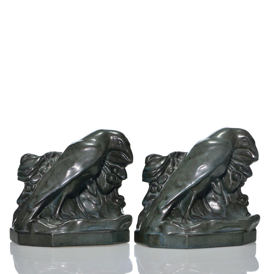 Pr. Rookwood small Rook bookends, 5 3/8”, 2275, (1 of 2)