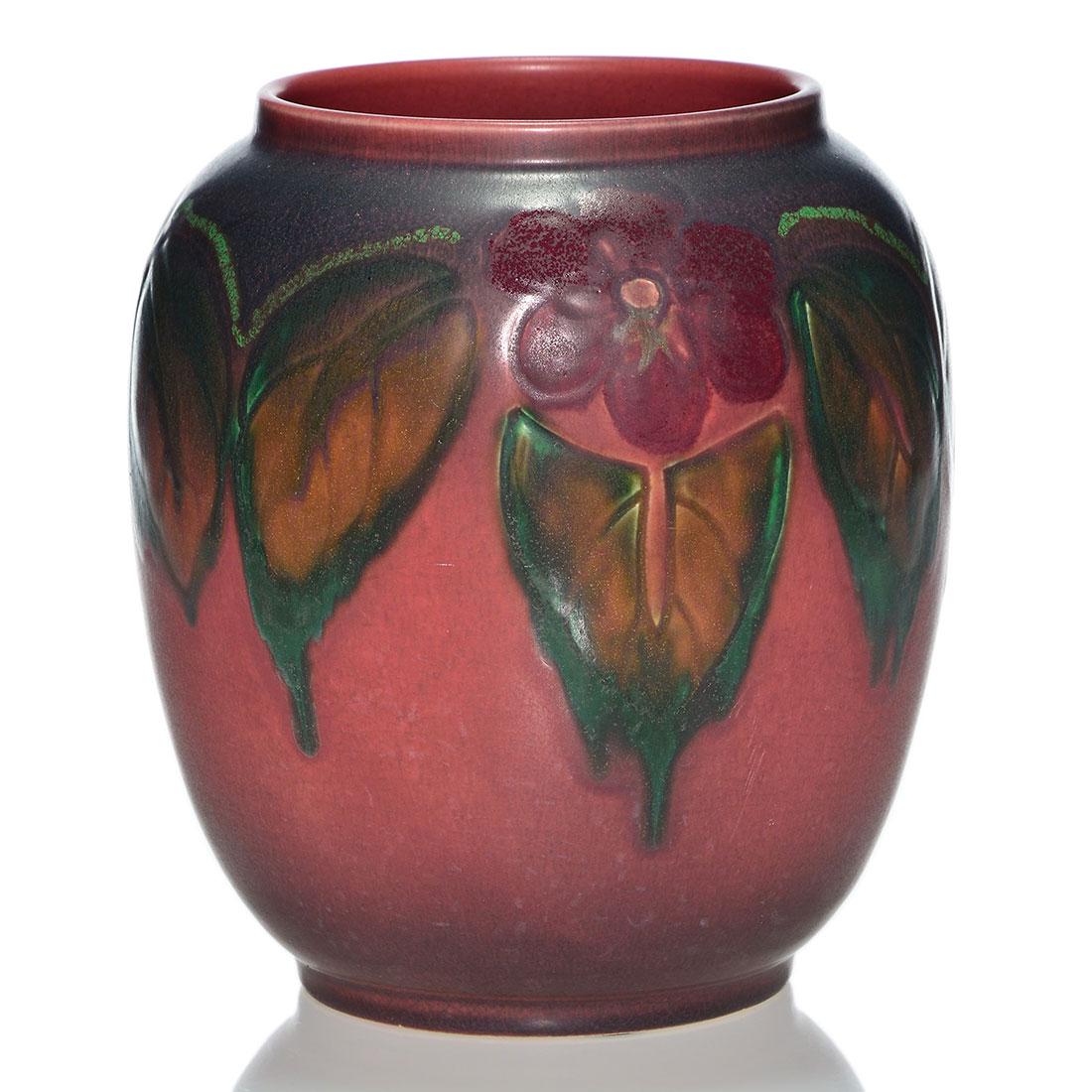 Rookwood Carved Mat floral, Lincoln, 1920, 2245, 8 (1 of 2)